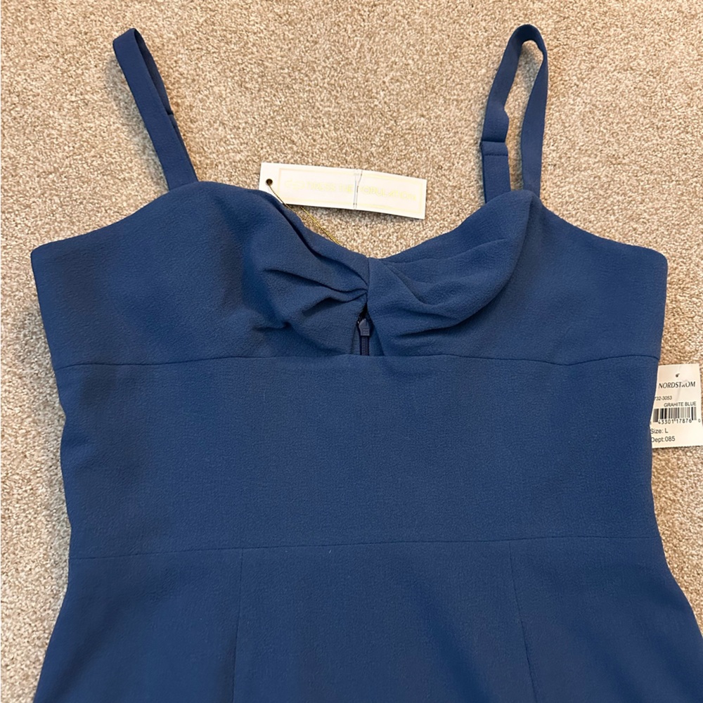 NWT Dress The Population Eve Twist Front Sweetheart Sheath Dress Size Large - Picture 3 of 8
